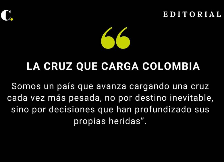La cruz que carga Colombia