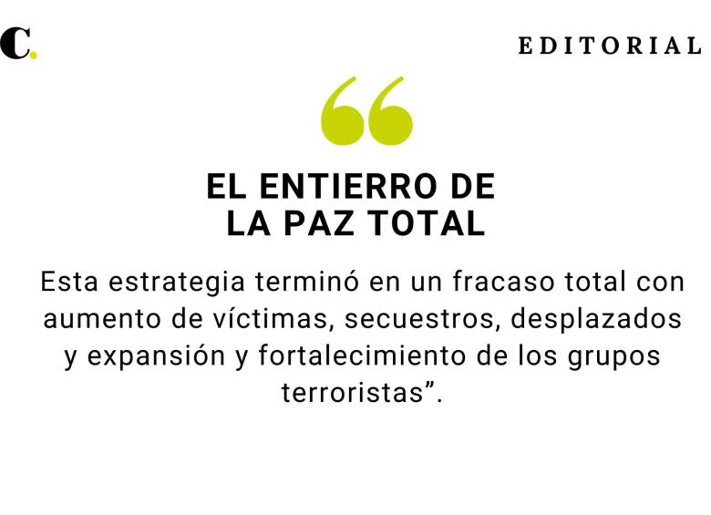 El entierro de la paz total
