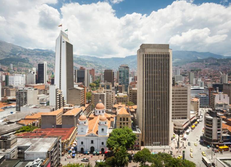 Panorámica del centro de Medellín. FOTO: COLPRENSA