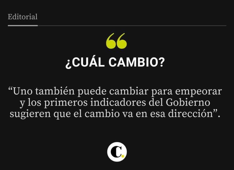 ¿Cuál cambio?