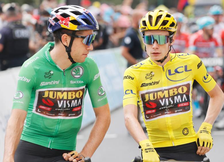 El Jumbo Visma es uno de los equipos más fuertes del ciclismo mundial. En el Tour tiene al líder de la general y al primero en la clasificación por puntos. FOTO: EFE