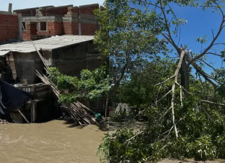 Un fuerte vendaval azotó varios municipios del departamento de Sucre. Cientos de habitantes quedaron afectados. FOTO: Cortesía Alcaldía de Corozal