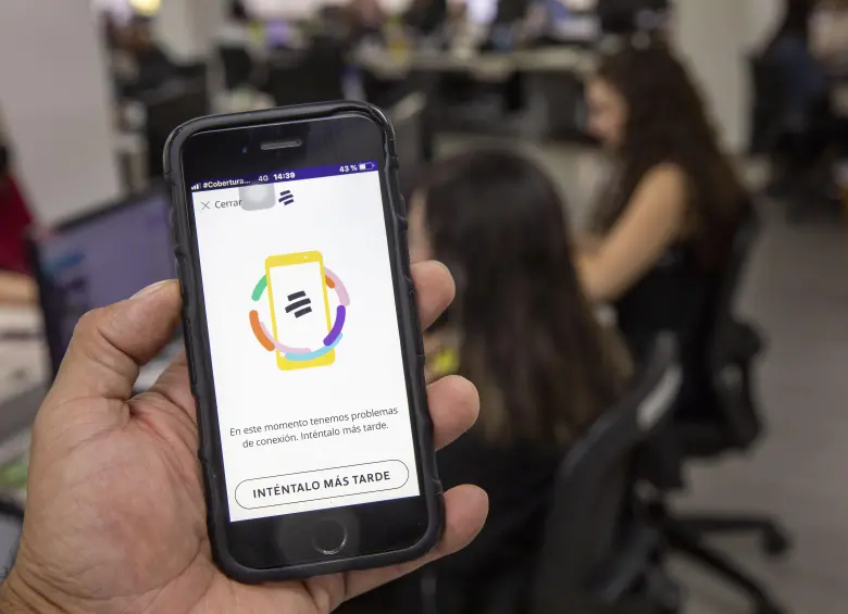 Usuarios han reportado fallas en algunos servicios virtuales de Bancolombia. FOTO: EL COLOMBIANO