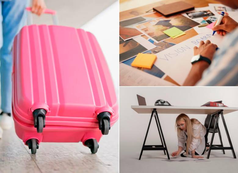 Dale la vuelta a la manzana con una maleta, un mapa de sueños o visualización y meterse debajo de una mesa a las 12 de la noche, son algunos de los rituales de Año Nuevo. FOTOS: Getty