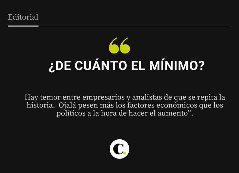¿De cuánto el mínimo?
