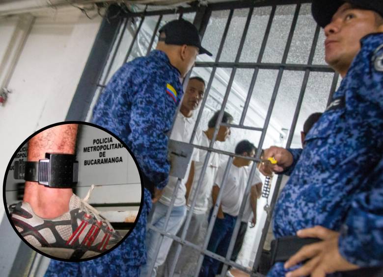 Desde el Inpec se informa que “los brazaletes siempre han emitido señal y se comunican bien con la plataforma”. Foto: Colprensa/EL COLOMBIANO