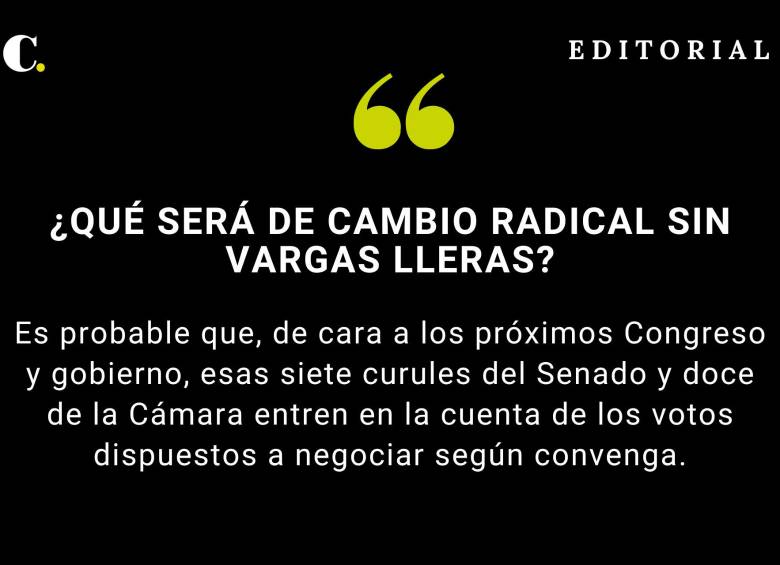 ¿Qué será de Cambio Radical sin Vargas Lleras?