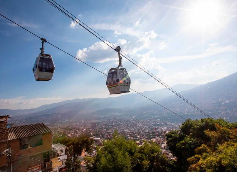 La Línea K del metrocable inició operaciones a las 4:30 de la mañana de este viernes, 19 de julio. FOTO: Esneyder Gutiérrez