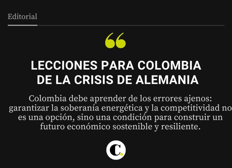 Lecciones para Colombia de la crisis de Alemania