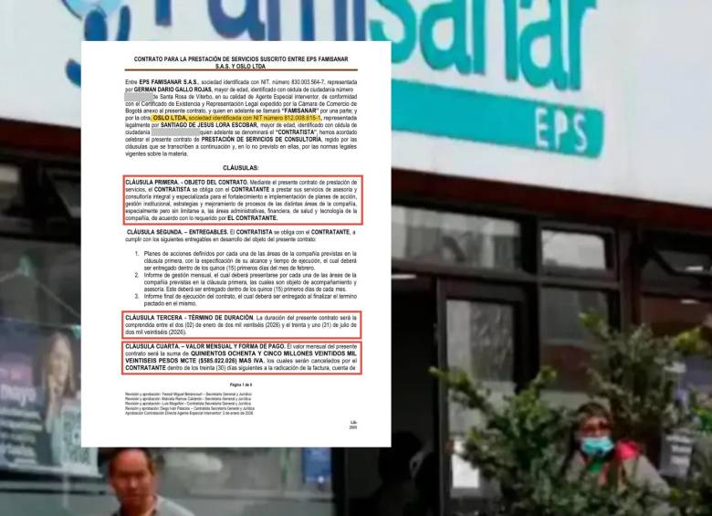 Denuncia sobre contratación en Famisanar coincide con aumento de reclamaciones ante la Defensoría del Pueblo. FOTO: EL COLOMBIANO Y REDES.