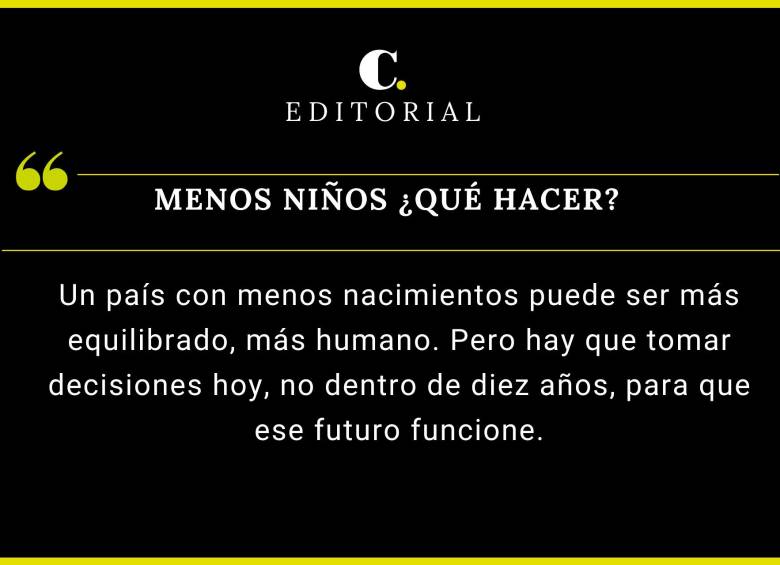 Menos niños ¿Qué hacer?