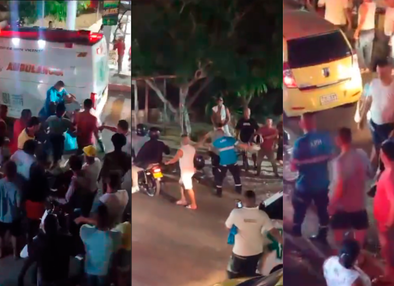 El hecho se registró en el barrio Santo Domingo de Guzmán de Barranquilla. FOTOS CAPTURA DE PANTALLA