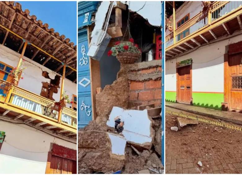 Algunas de las edificaciones afectadas por el terremoto que son patrimonio cultural en Antioquia y Valle del Cauca. FOTO: Ministerio de Cultura