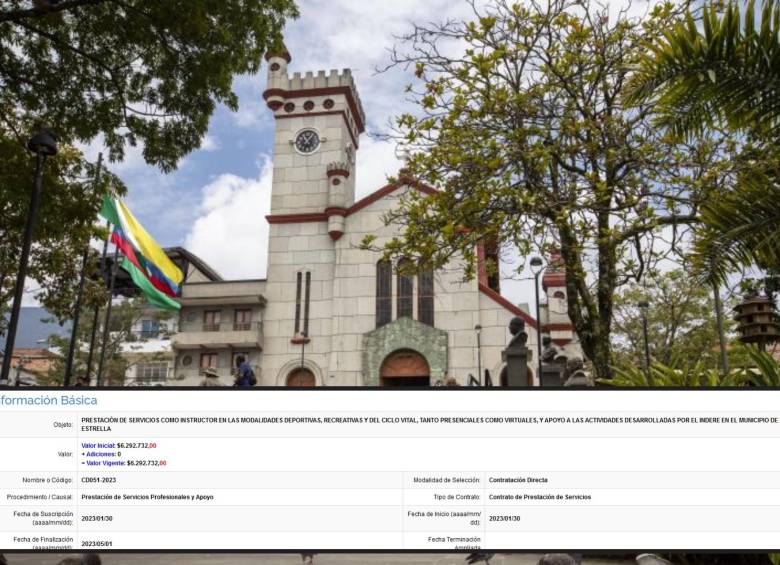 Imagen de referencia del Parque de San Antonio de Prado y uno de los polémicos contratos. FOTO: EL COLOMBIANO y Cortesía