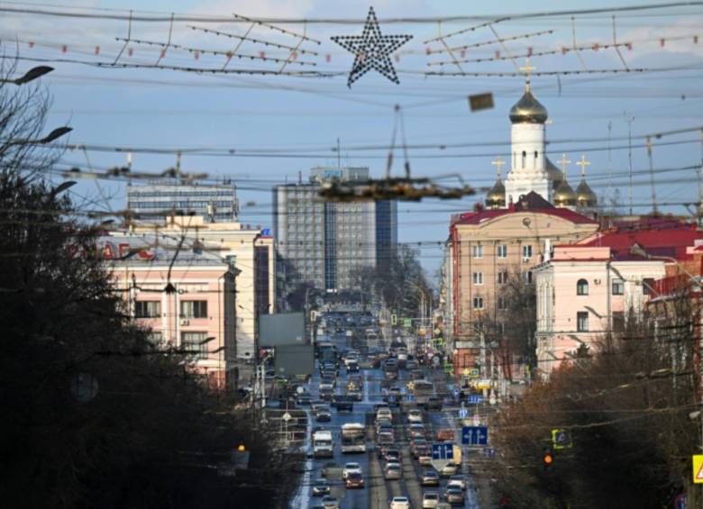 Las calles de Lenin de Briansk, una fotografía en esa ciudad al suroeste de Rusia. FOTO: AFP