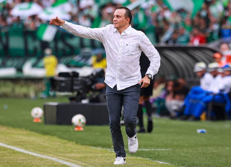 El cuadro rojo que dirige Alejandro Restrepo, a pesar de estar en inferioridad numérica reaccionó sobre el final del partido y logró igualar el marcador gracias a la anotación de Marcus Vinicius. Foto: Manuel Saldarriaga Quintero.