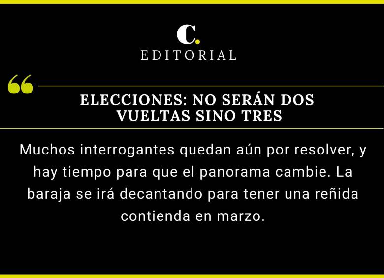 Elecciones: no serán dos vueltas sino tres