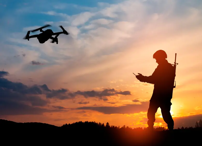 Organizaciones humanitarias alertaron sobre la situación afirmando que próximamente se podría librar una guerra entre ilegales con drones en Antioquia. FOTO: GETTY