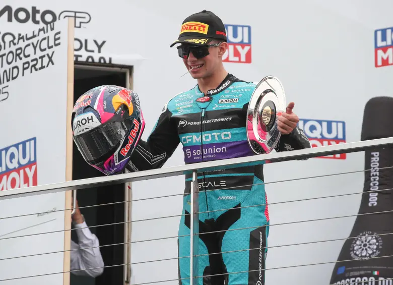 El piloto colombo-español David Alonso vive su primer año en la máxima categoría del motociclismo mundial. Foto: GETTY