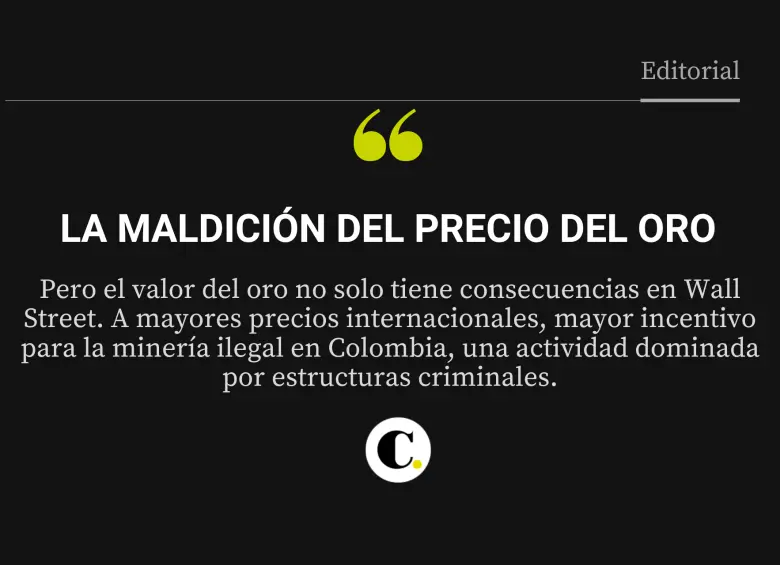 La maldición del precio del oro