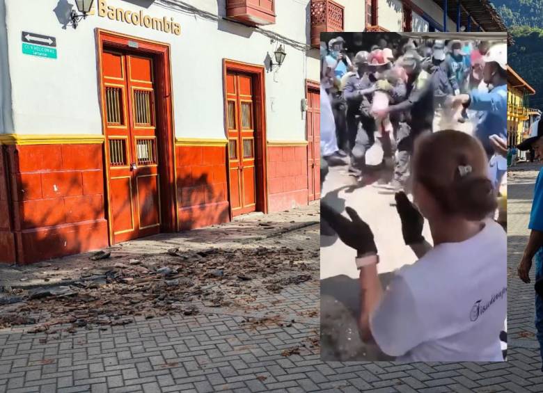 Rescate de una niña de 3 años en Cali no es reciente: ocurrió el lunes 10 de agosto, día del terremoto. Foto: MinCultura - captura de video