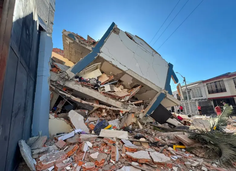Algunos de los destrozos por el terremoto en Colombia. FOTO: Colprensa