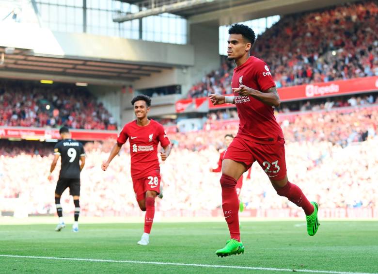 Luis Díaz lleva dos tantos en cuatro partidos disputados con Liverpool en Europa League. FOTO: GETTY