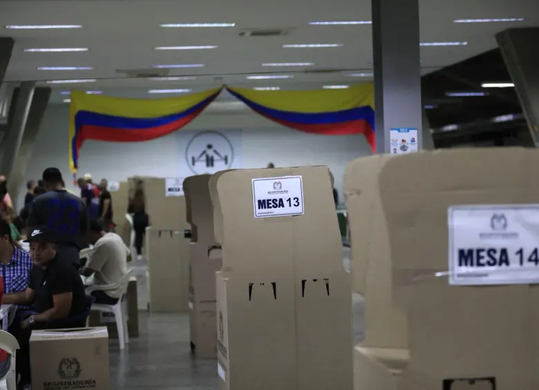 Jornada de votación en Medellín. Foto: El Colombiano