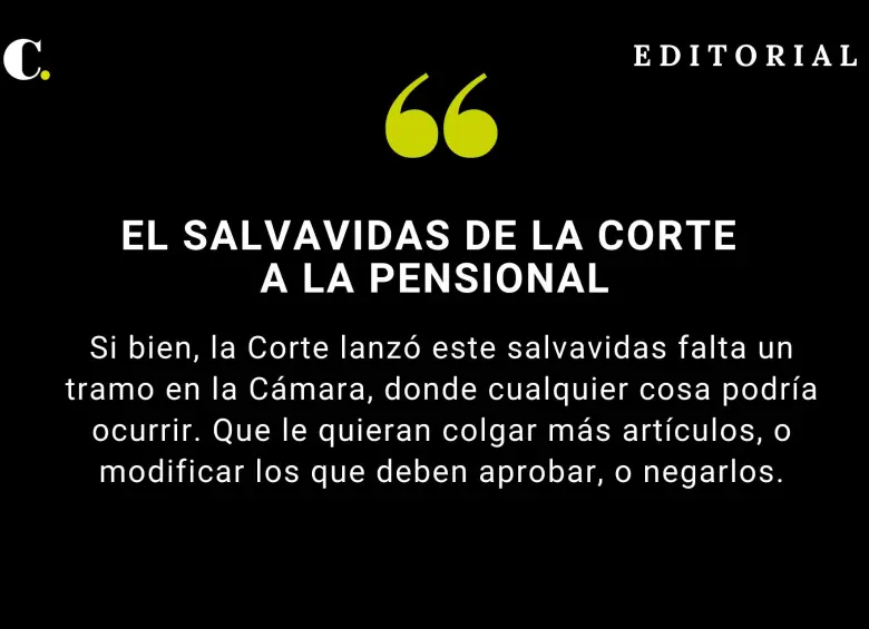 El salvavidas de la Corte a la pensional