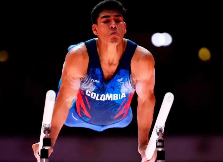 El cucuteño Ángel Barajas, de 19 años, es uno de los mejores gimnastas del mundo. FOTO: Getty