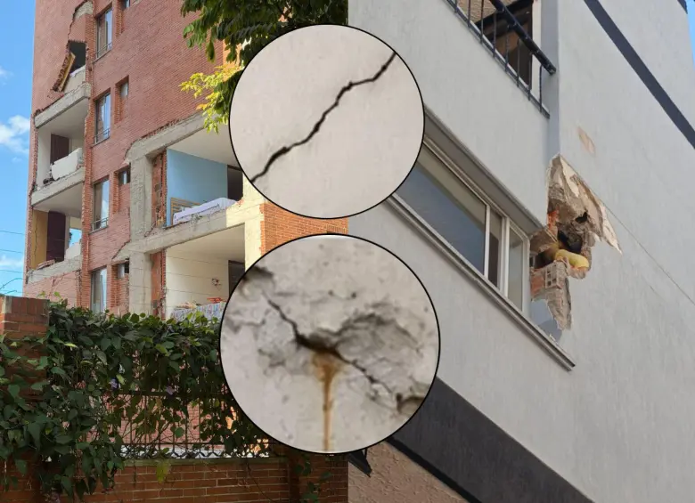 De acuerdo a las grietas y a los daños que se encuentren, las personas pueden hacer el respectivo reporte ante las autoridades. Fotos: Cortesía y redes sociales