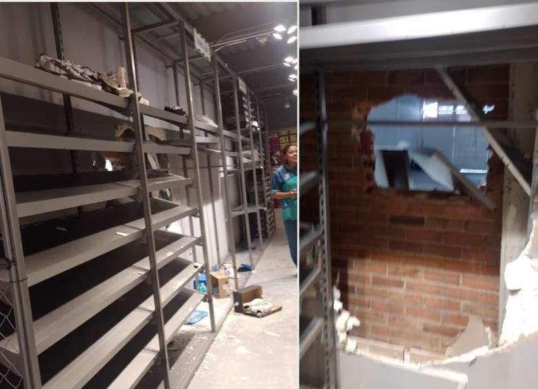 Hombres robaron una tienda de Adidas, ubicada al norte de Bogotá. FOTO: Tomada de redes sociales 