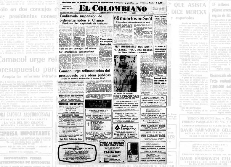 Un día como hoy 3 de noviembre