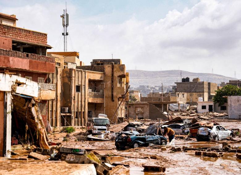 El balance de víctimas podría ser más elevado y el jefe del ejecutivo en el este de Libia, Usama Hamad, habló de más de 2.000 muertos y miles de desaparecidos. Foto: AFP