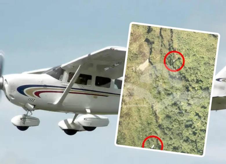 Las labores de búsqueda de la aeronave continúan en una zona montañosa de Chocó y Risaralda. Foto: Adrian Pingstone / @FuerzaAereaCol