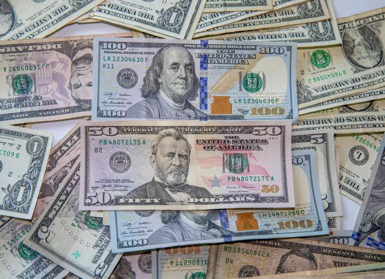 El precio promedio del dólar en la bolsa estuvo este viernes en $4.103. FOTO EL COLOMBIANO