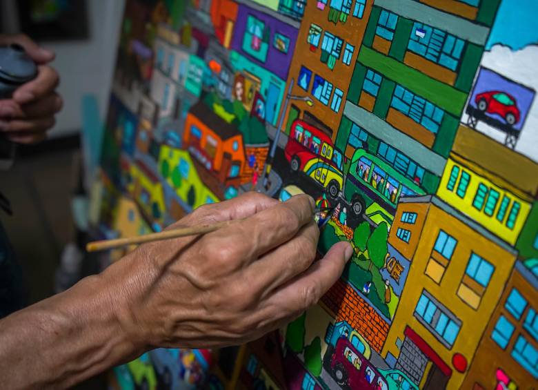 Jorge es un artista empírico. Trabajó un tiempo en el CTI, oficio que lo acercó a las vivencias de los marginados. Foto: Carlos Velázquez. 
