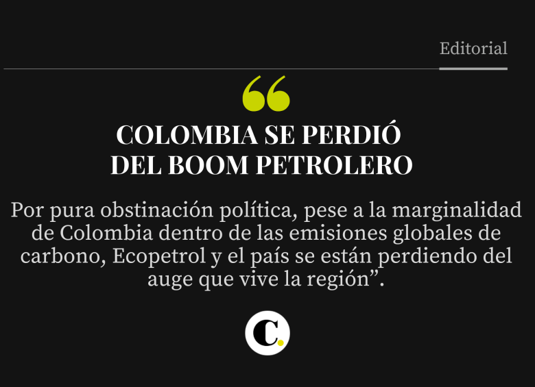 Colombia se perdió del boom petrolero