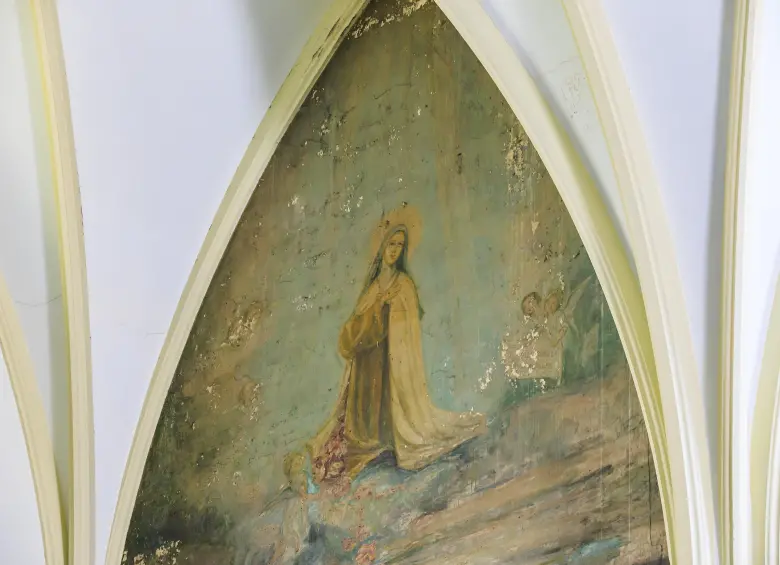 Otra de las imágenes en grave riesgo de deterioro por cuenta de los daños. Foto: Andrés Camilo Suárez Echeverry