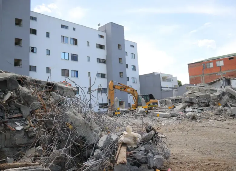 Algunos edificios destrozados en Cali tras el terremoto. FOTO: Alcaldía de Cali