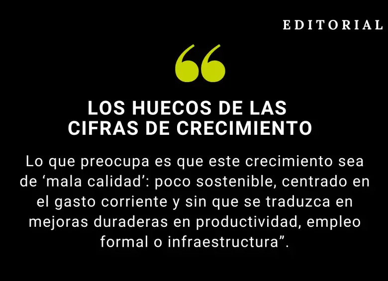 Los huecos de las cifras de crecimiento