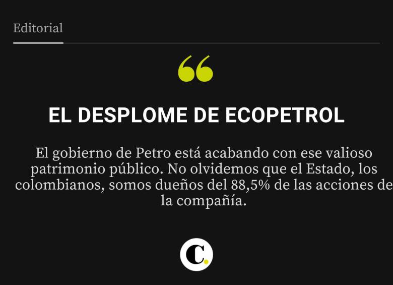 El desplome de Ecopetrol