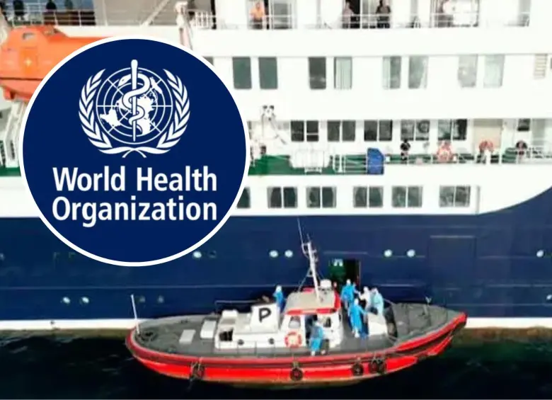 El crucero MV Hondius navega hacia Tenerife mientras autoridades sanitarias coordinan la evacuación y repatriación de los pasajeros tras el brote de hantavirus. Foto: captura de video / OMS