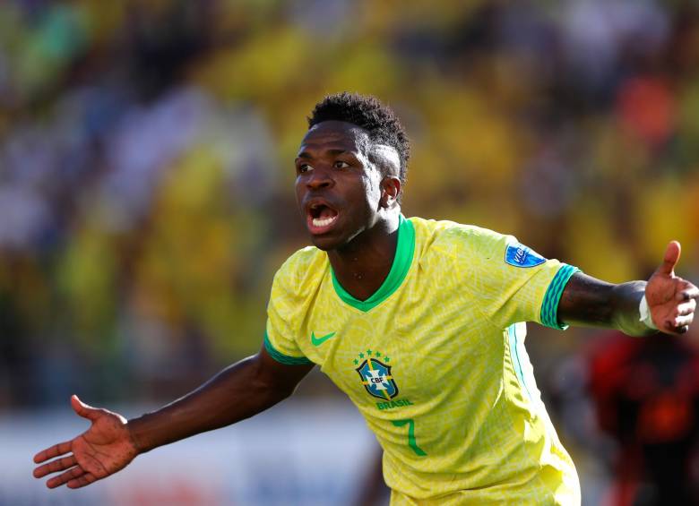 El seleccionado brasileño ha sufrido en su recambio generacional para estas Eliminatorias. De momento se ubica en la cuarta casilla de la tabla de posiciones. Vinicius Junior será titular ante Paraguay. FOTO GETTY 