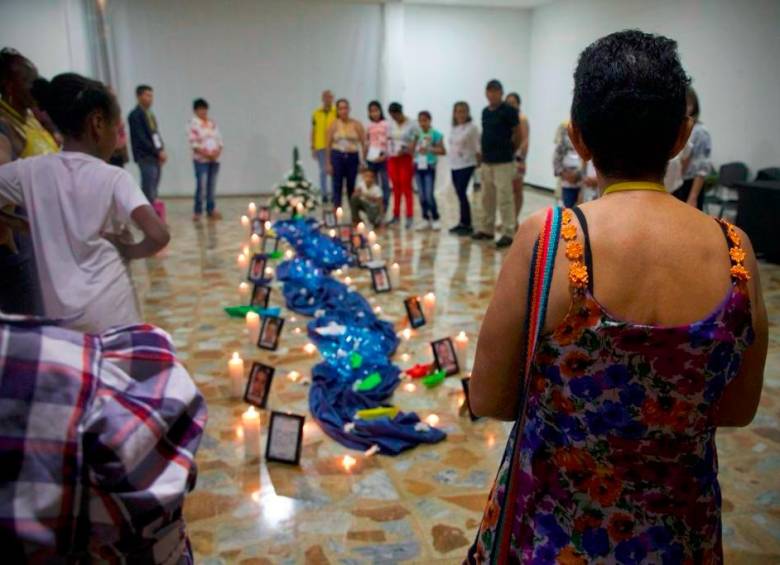 La entrega digna de los cuerpos fue llevad a cabo en la ciudad de Villavicencio. Foto Cortesía.