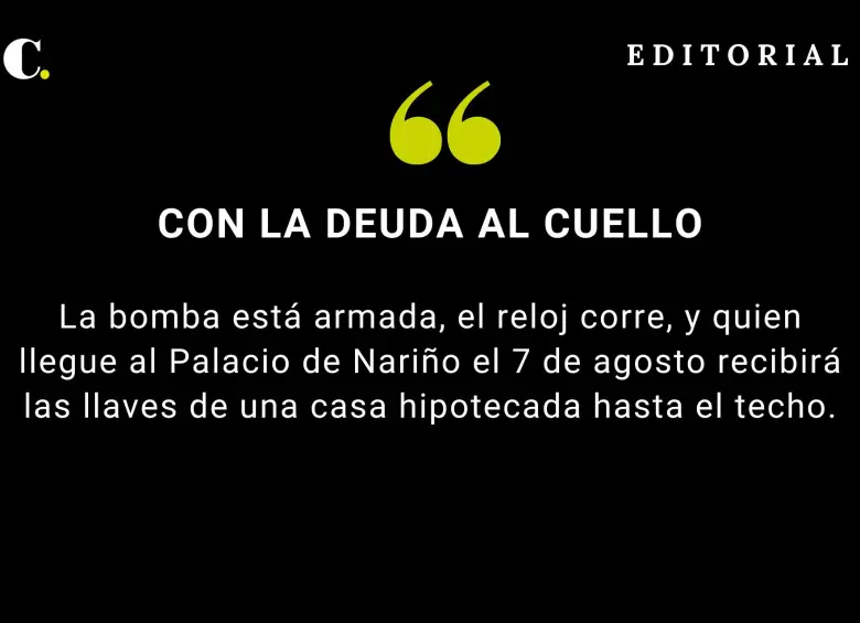 Con la deuda al cuello