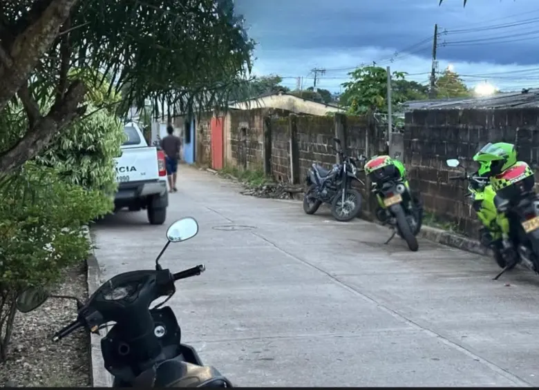 En este punto del barrio La Floresta fue donde ocurrieron los hechos. FOTO: Cortesía Telemedellín