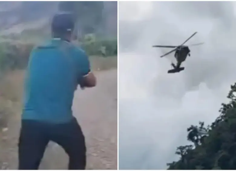 Un saldo de siete militares lesionados y dos presuntos integrantes de disidencias armadas muertos deja hasta el momento una intensa operación del Ejército Nacional en la vereda Juntas, corregimiento de Huisitó. FOTO: Tomada de captura de video de redes sociales
