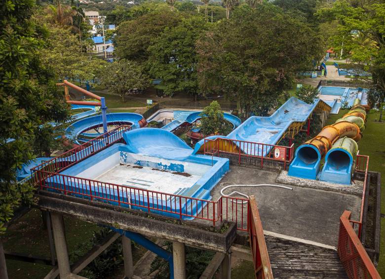 Imagen del Parque de las Aguas, espacio que se vio afectado por los turbios contratos, según la SIC. Foto: EL COLOMBIANO