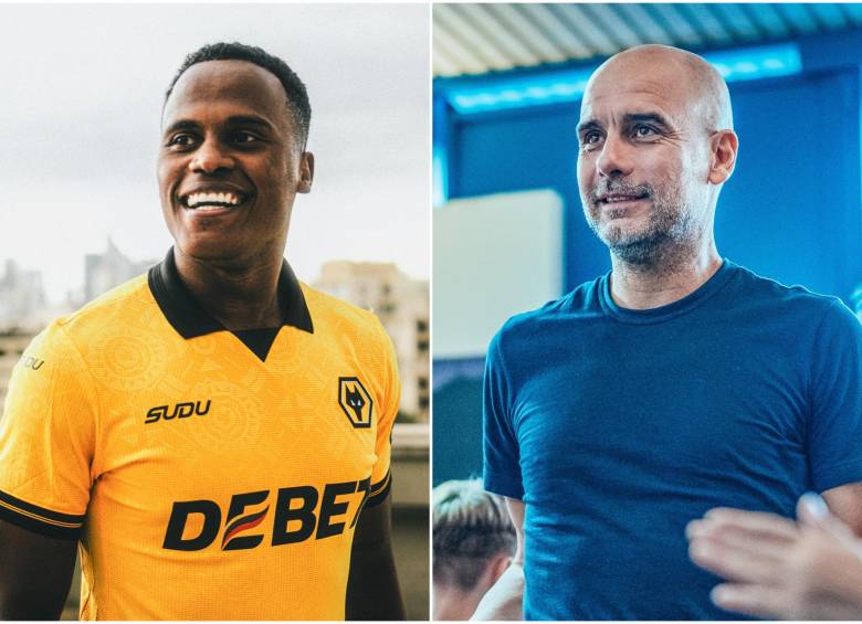 Jhon Arias llegó desde Fluminense como nuevo refuerzo del equipo inglés para esta temporada, en donde lucirá la camiseta número 10. FOTO: Redes sociales @Wolves y @ManCity